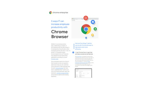 通過Chrome瀏覽器，它可以提高員工生產率的5種方法