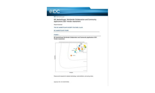 IDC MarketScape：全球合作和社區應用程序2021供應商評估