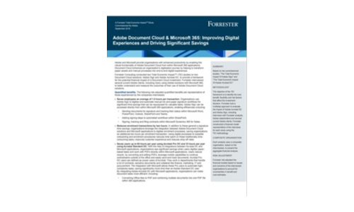 Adobe Document Cloud和Microsoft聚焦的總經濟影響